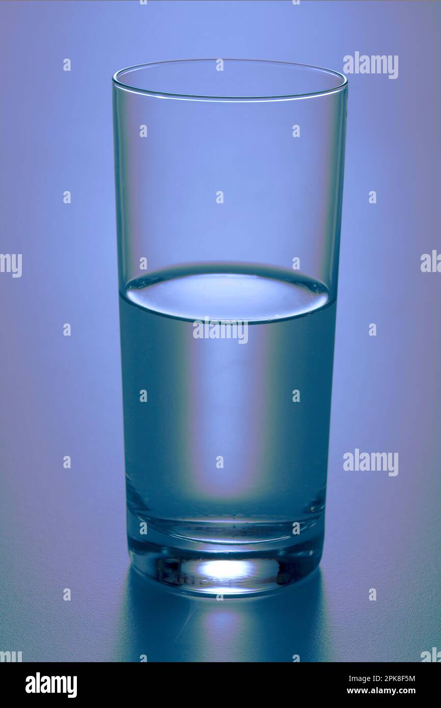 Is Your Glass Half Full Or Half Empty Stock Photo - Alamy