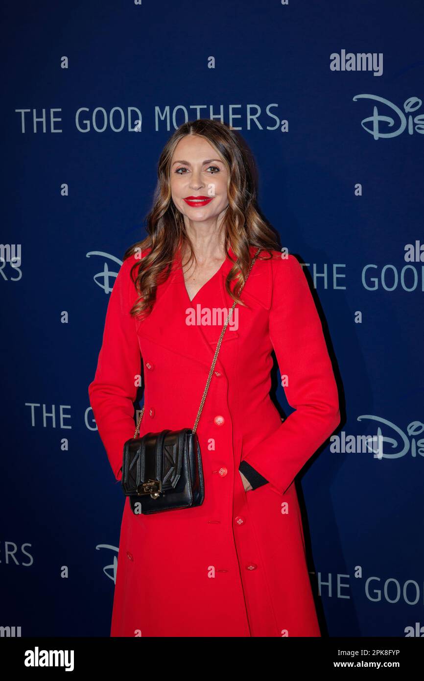 April 4, 2023, Rome, Italy: Elda Alvigini attends ''The Good Mothers'' premiere at The Space Cinema Moderno on April 04, 2023 in Rome, Italy. Disney TV series (Credit Image: © Gennaro Leonardi/Pacific Press via ZUMA Press Wire) EDITORIAL USAGE ONLY! Not for Commercial USAGE! Stock Photo