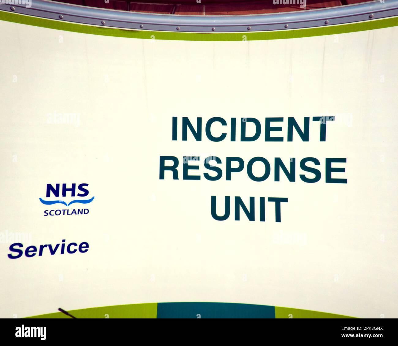 NHS incident response unit van side Stock Photo
