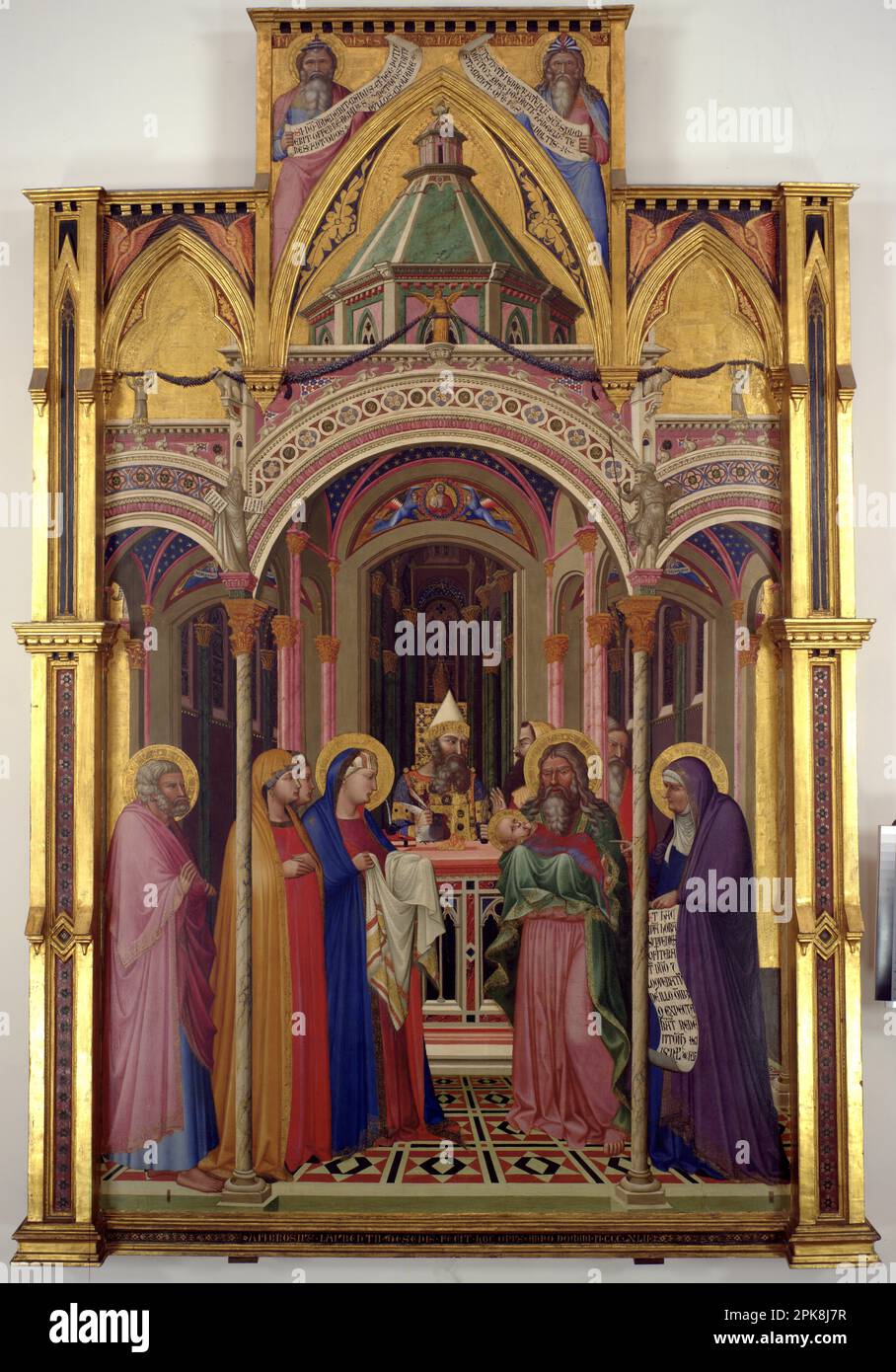 Presentation of Jesus in the Temple 1342 by Ambrogio Lorenzetti Stock