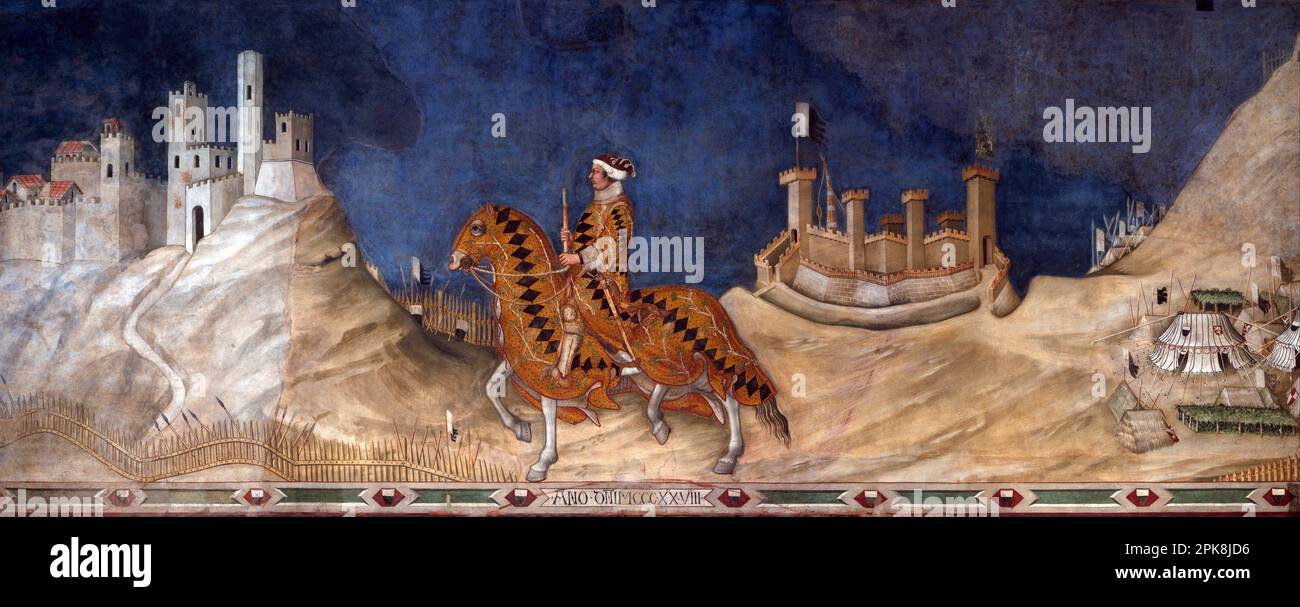 Guidoriccio da Fogliano 1328 by Simone Martini Stock Photo - Alamy