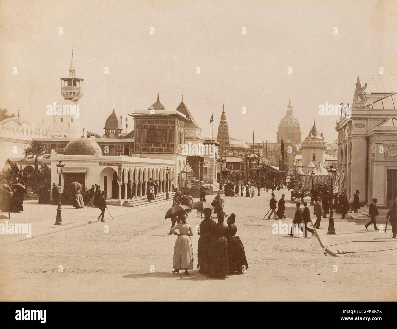 Universal Exhibition of 1889 - Esplanade des Invalides Stock Photo
