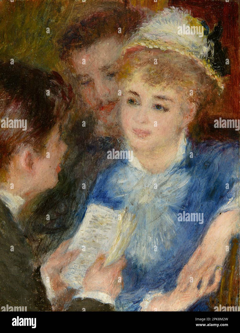 The Reading of the Role 1876 by Auguste RENOIR , museum of fine arts in