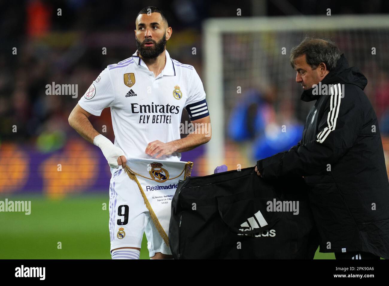 Karim Benzema of Real Madrid during Copa del Rey match, Semi-Finals ...