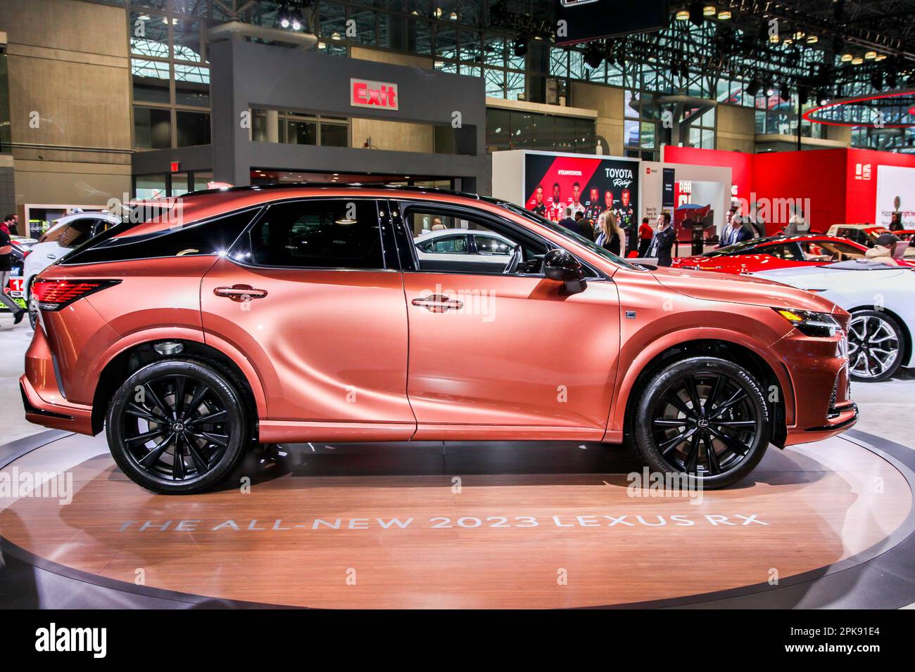 NEW YORK, NY, USA APRIL 5, 2023 New 2023 Lexus RX show ing at New York International Auto