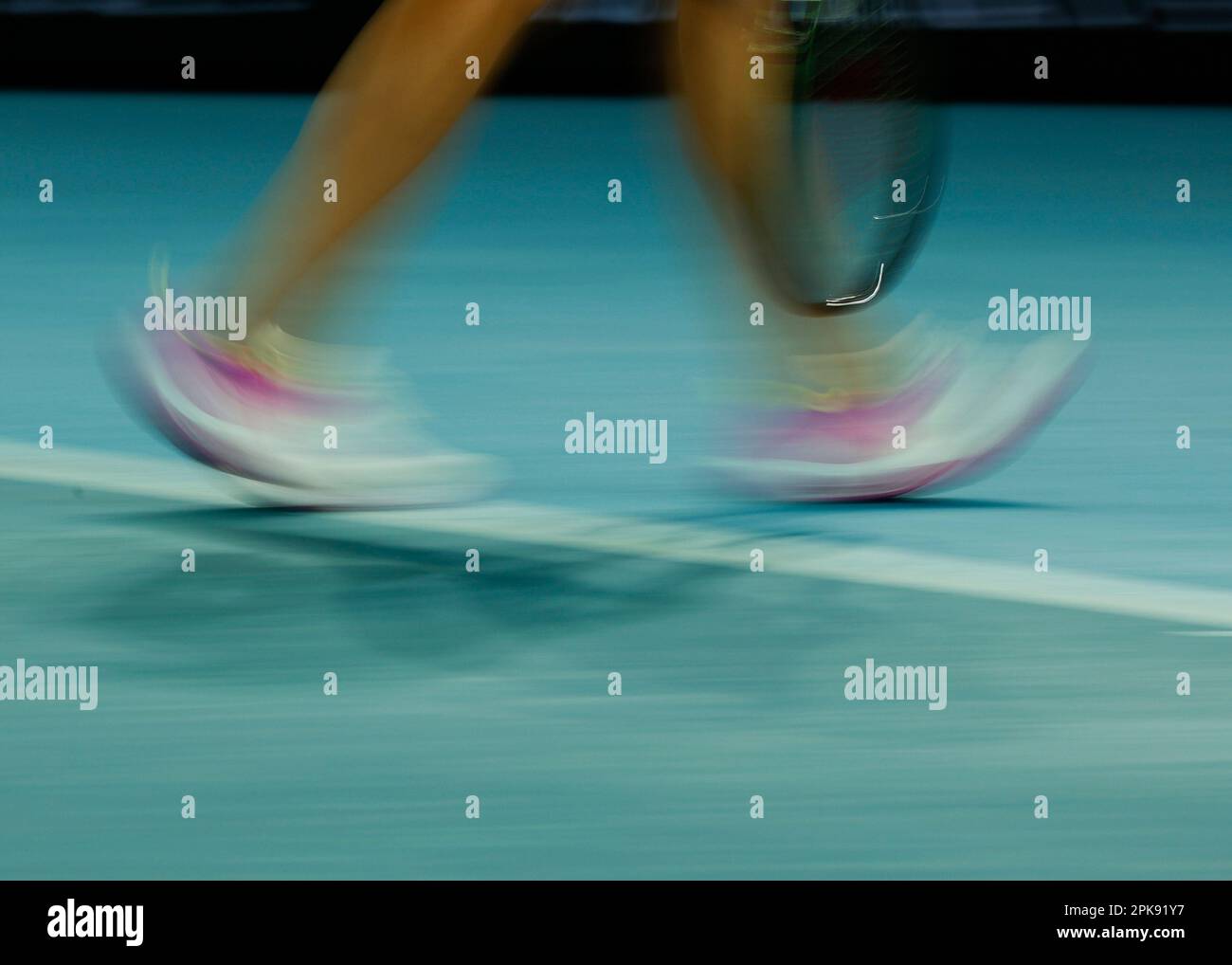 Close up of Aryna Sabalenka feet at the Australian Open 2023 Tennis