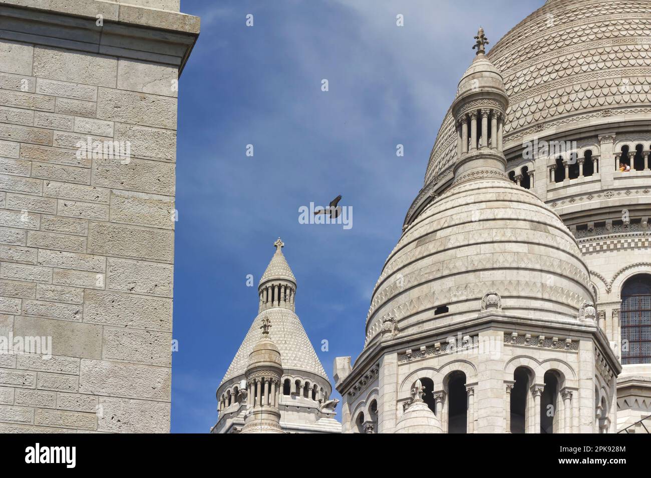 The Basilica of Sacre Coeur de Montmartre commonly known as Sacre-Coeur Basilica in Paris Stock Photo
