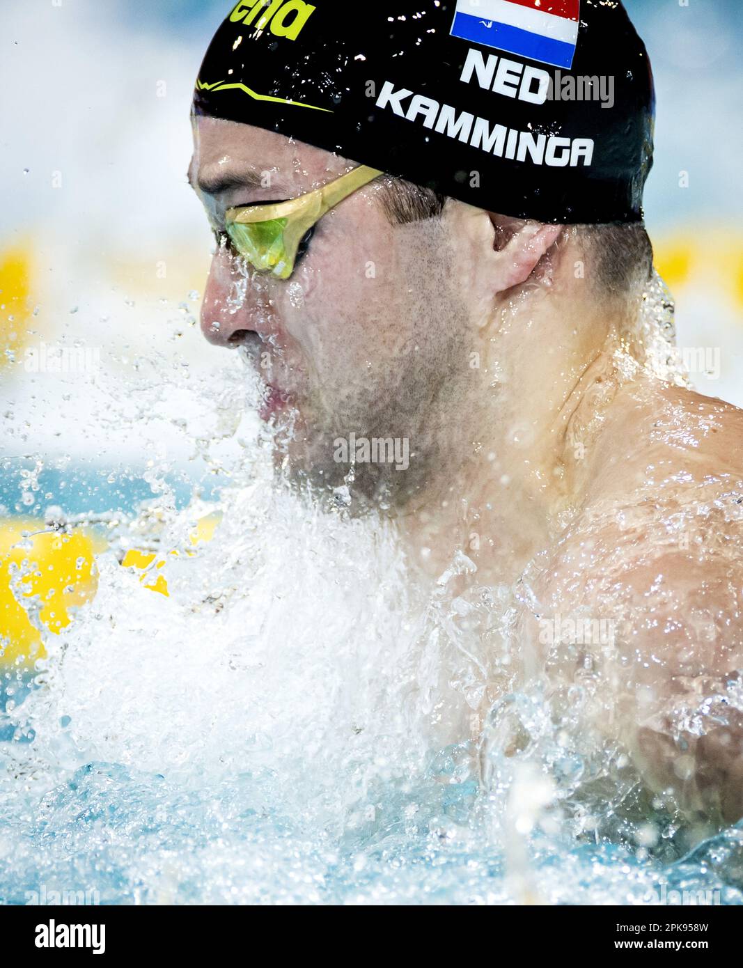 EINDHOVEN Arno Kamminga in action on the 50 meter breaststroke during