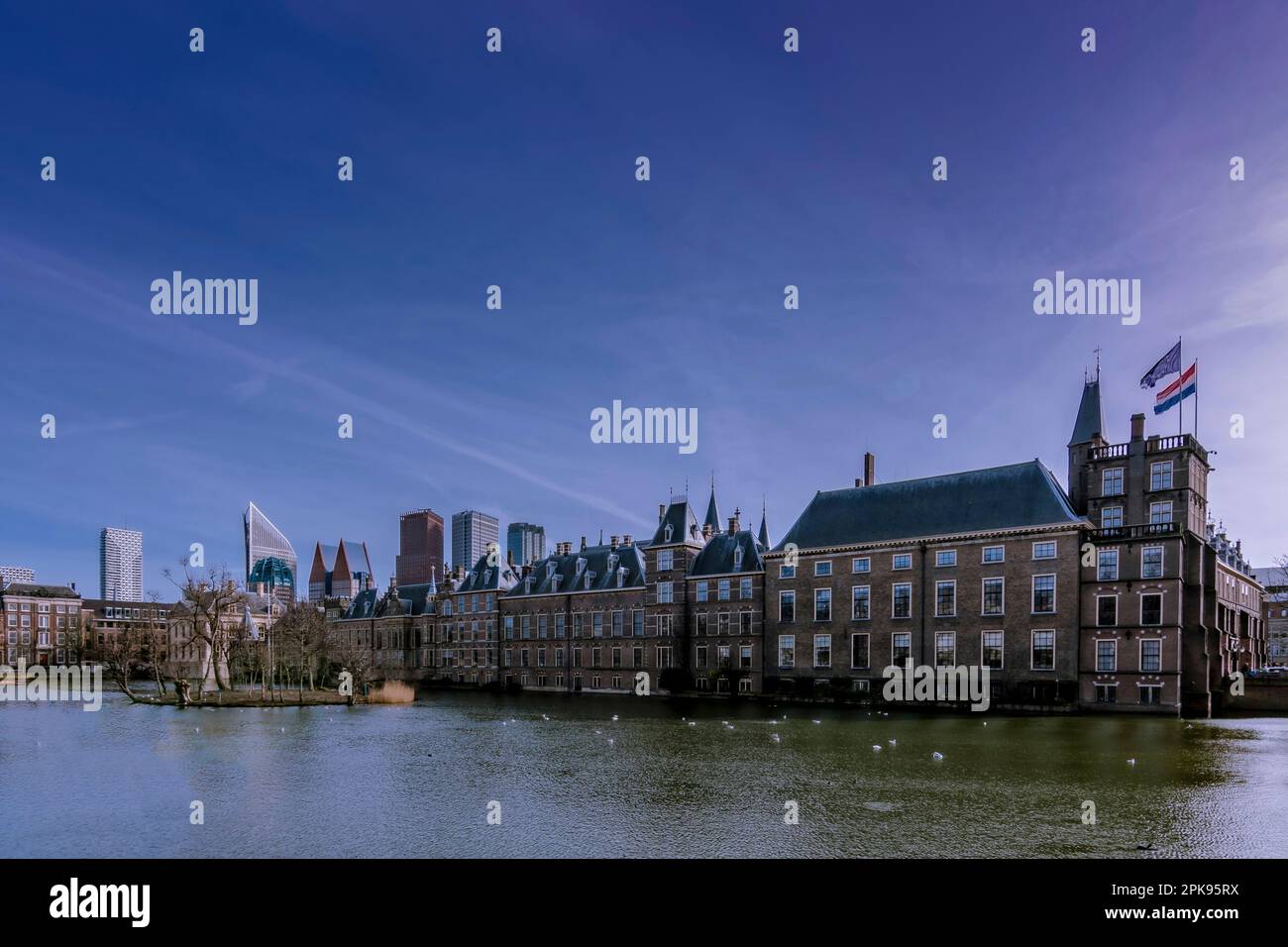 Binnenhof Palace and Parliament Building in The Hague, Netherlands