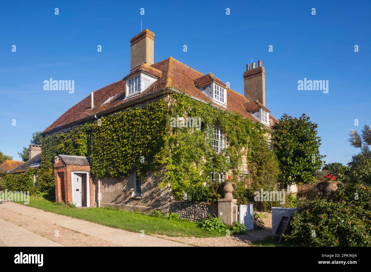 England, East Sussex, Firle, West Firle, Charleston House, The Home of Vanessa Bell and Duncan Grant Stock Photo