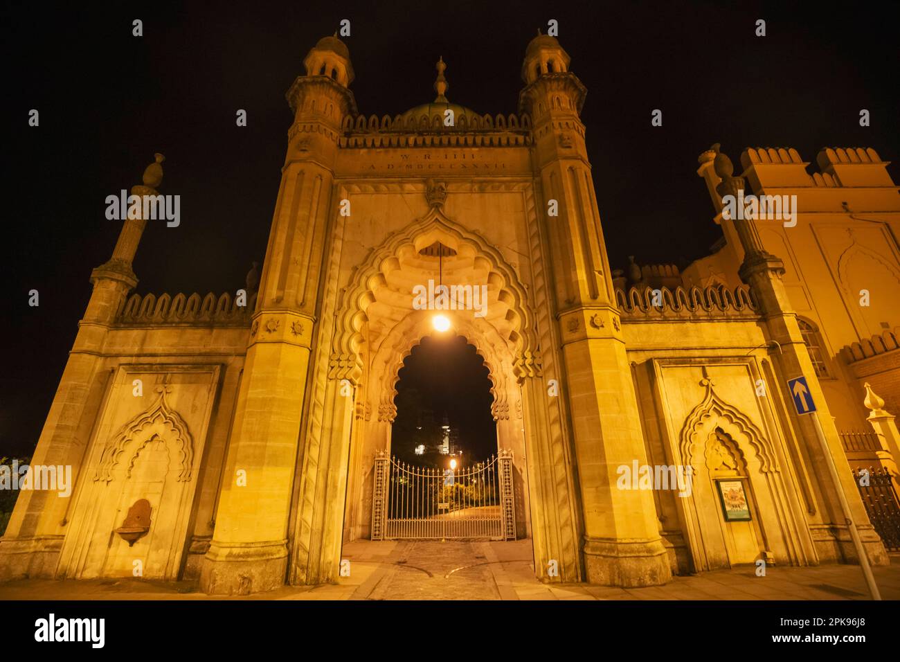 England, East Sussex, Brighton, The Royal Pavilion, Entrance Gateway