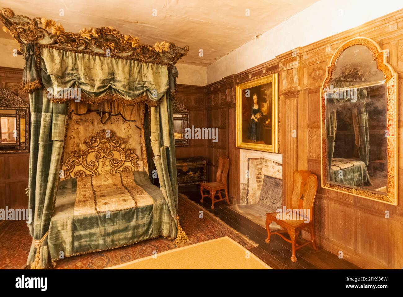 England, Kent, Penshurst, Penshurst Place and Gardens, The Panelled Room Stock Photo