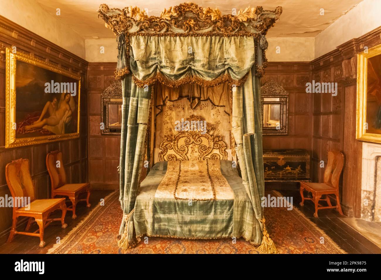 England, Kent, Penshurst, Penshurst Place and Gardens, The Panelled Room Stock Photo