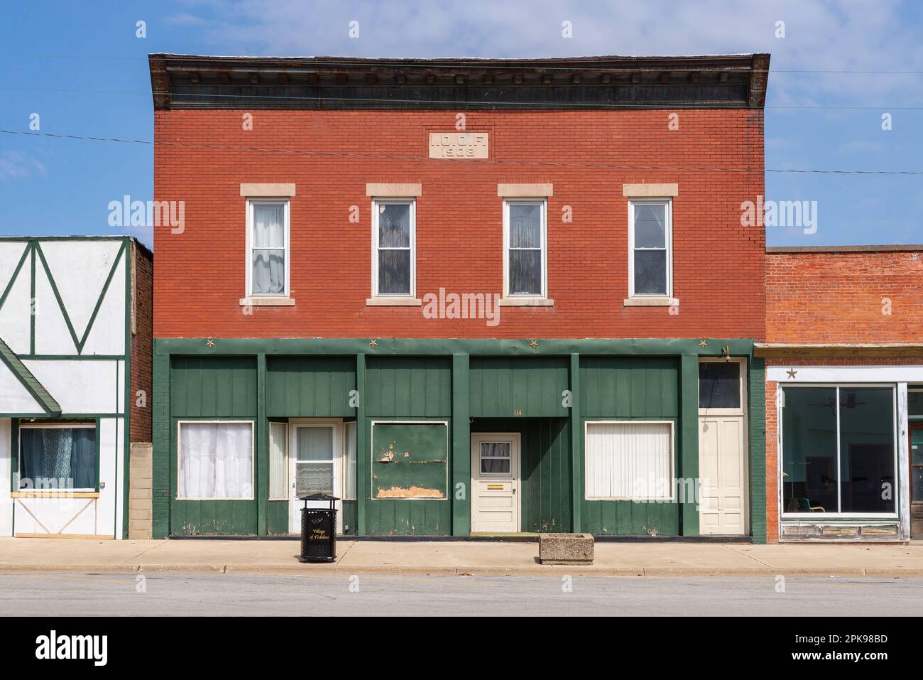 Tiskilwa Illinois United States March 28th, 2023 Downtown building