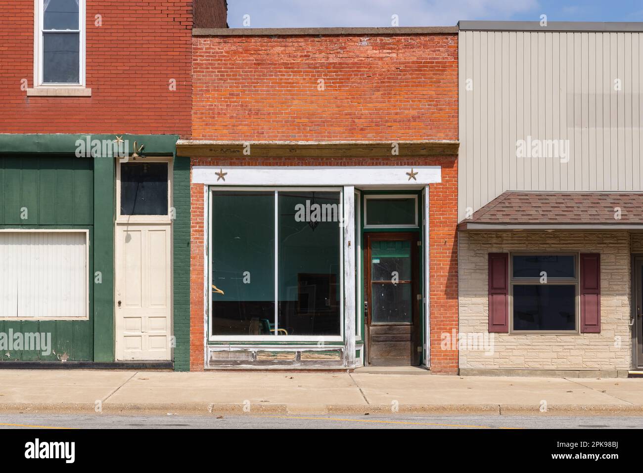 Tiskilwa Illinois United States March 28th, 2023 Downtown building