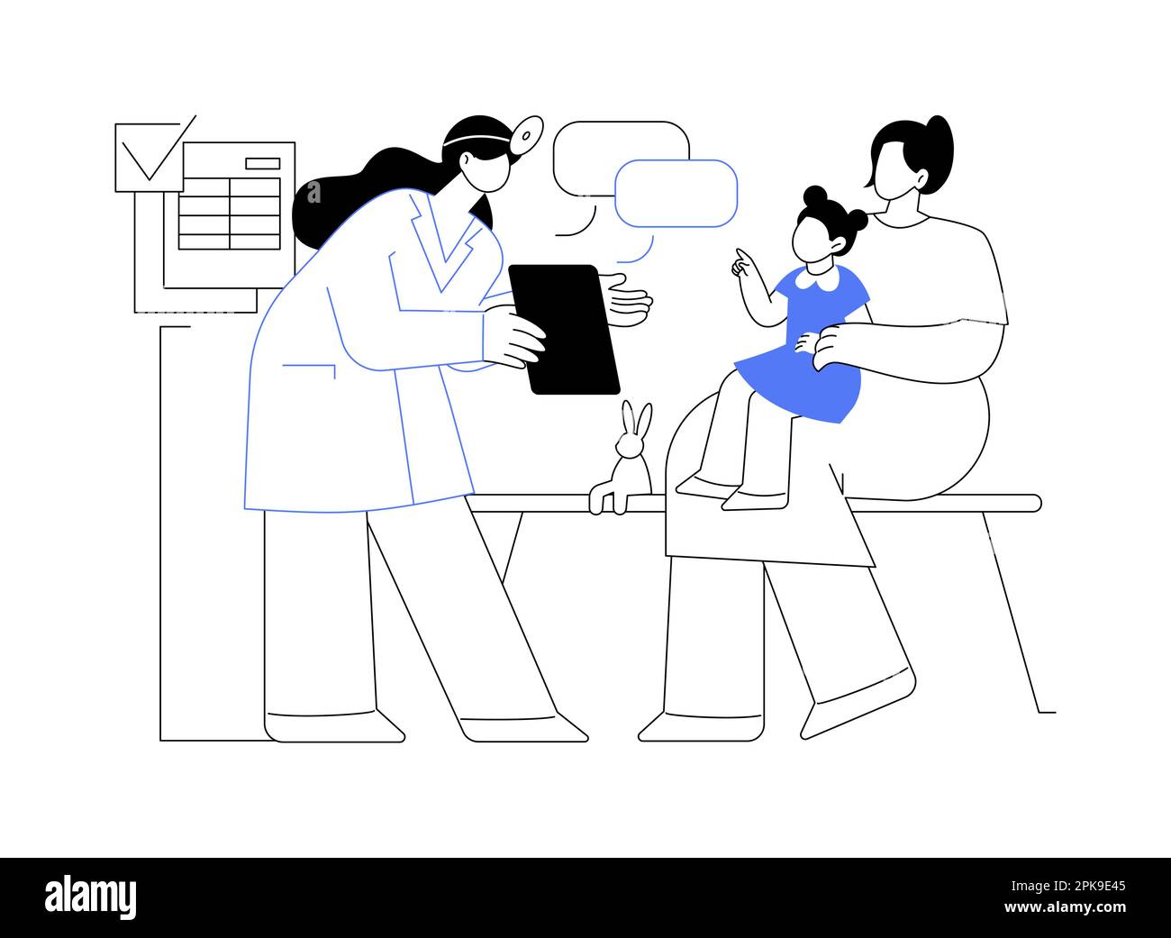 child-yearly-health-check-up-abstract-concept-vector-illustration-stock