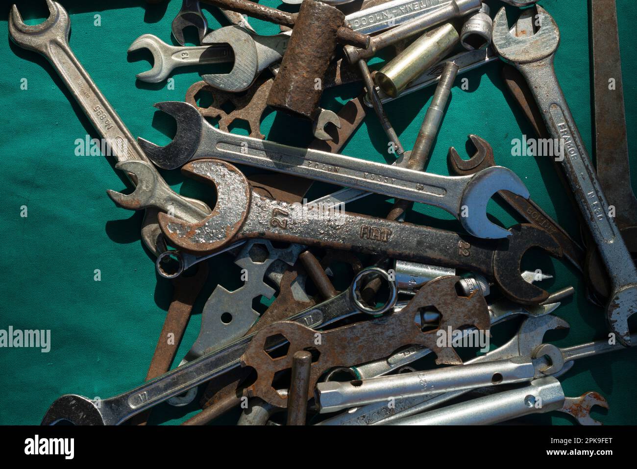 Old Tools and the Keys to the Flea Market Stock Photo Alamy