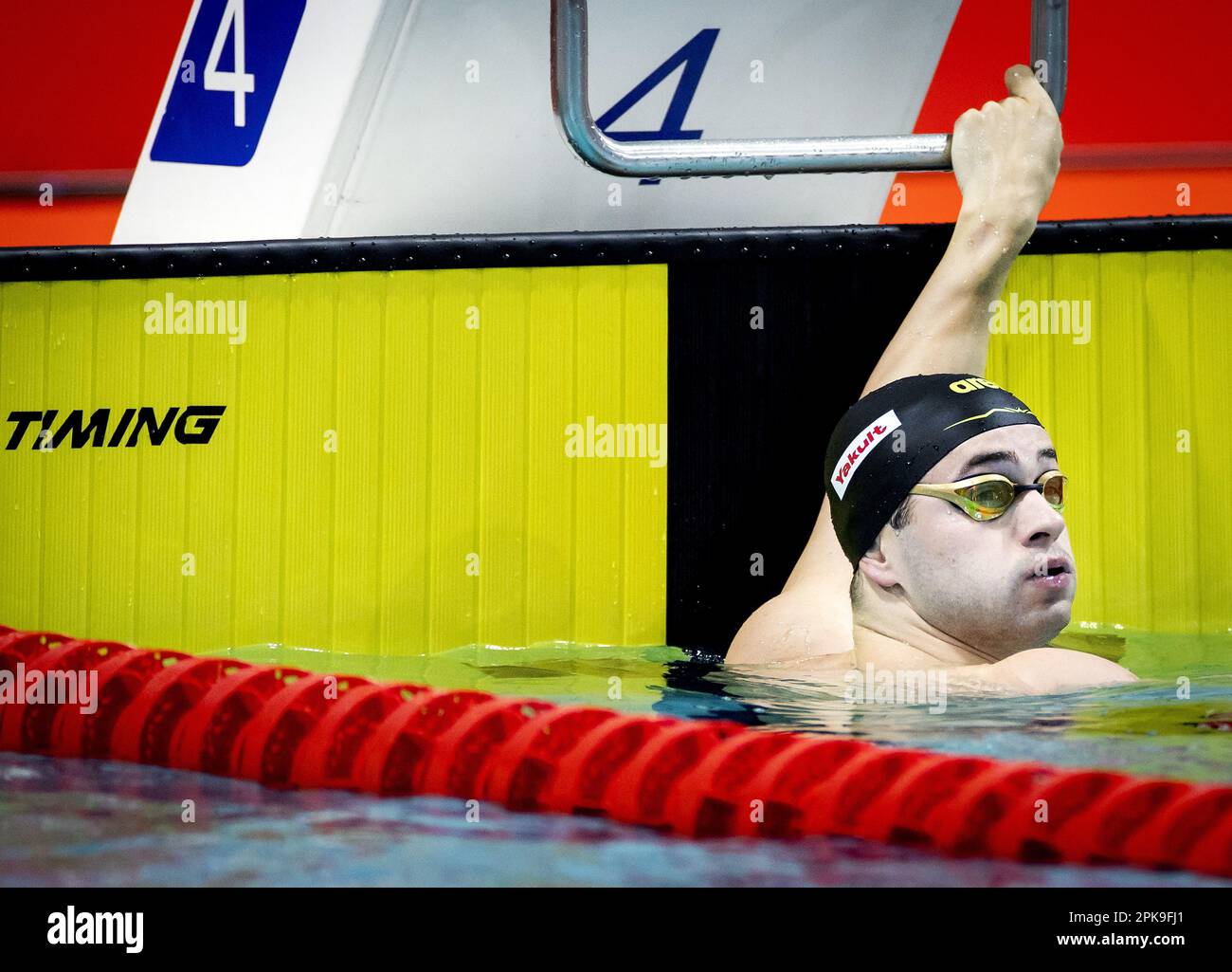 EINDHOVEN Arno Kamminga in action on the 50 meter breaststroke during