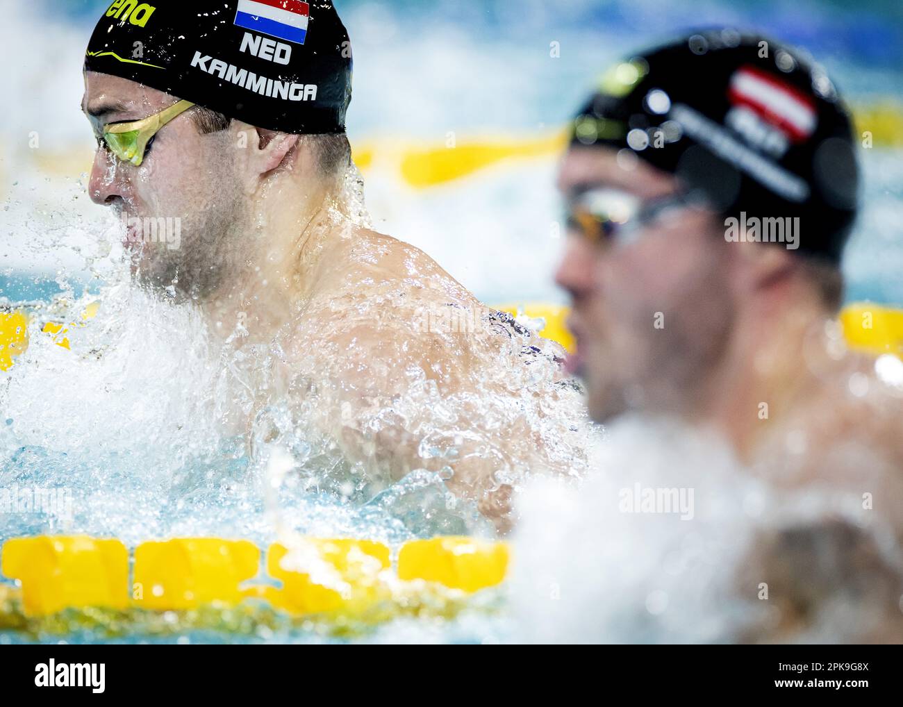 EINDHOVEN Arno Kamminga in action on the 50 meter breaststroke during