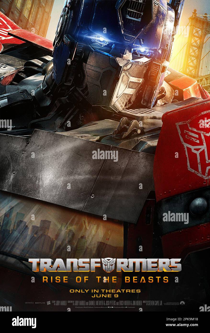 TRANSFORMERS RISE OF THE BEASTS, character poster, Optimus Prime