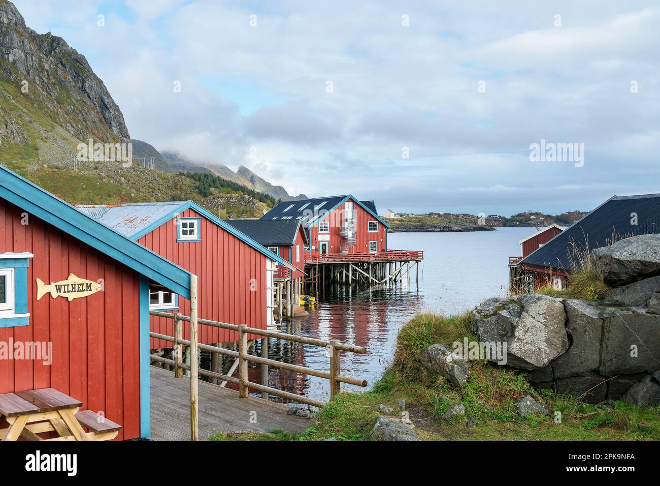 Norway, Lofoten, ae i Lofoten, Rorbuer (fishermen's cabins), vacation