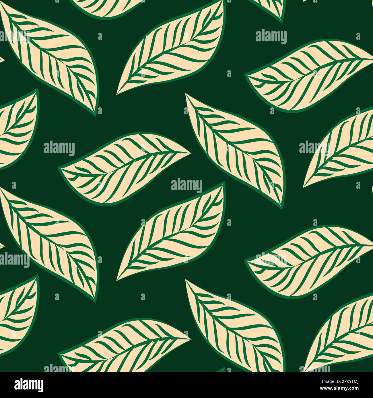 Abstract floral surface pattern design vector illustration. abstract organic hand drawn shapes seamless repeat pattern Stock Vector