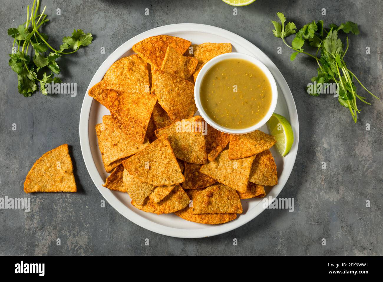 Mexican Lime and Chili Tortilla Chips Ready to Eat Stock Photo Alamy