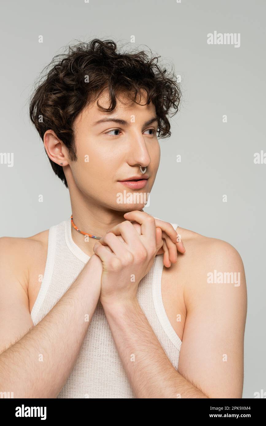 Gender fluid model hi-res stock photography and images - Alamy