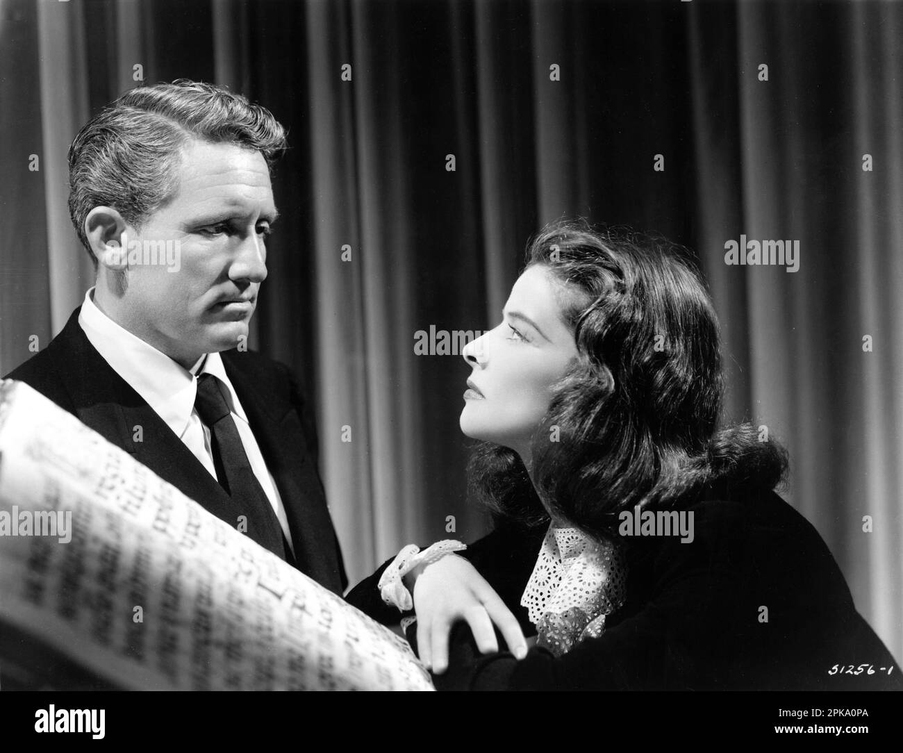 SPENCER TRACY and KATHARINE HEPBURN Portrait in KEEPER OF THE FLAME
