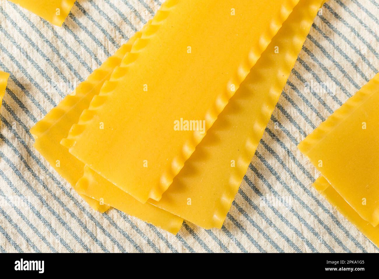 Raw Dry Organic Lasagna Noodles Ready to Cook Stock Photo Alamy