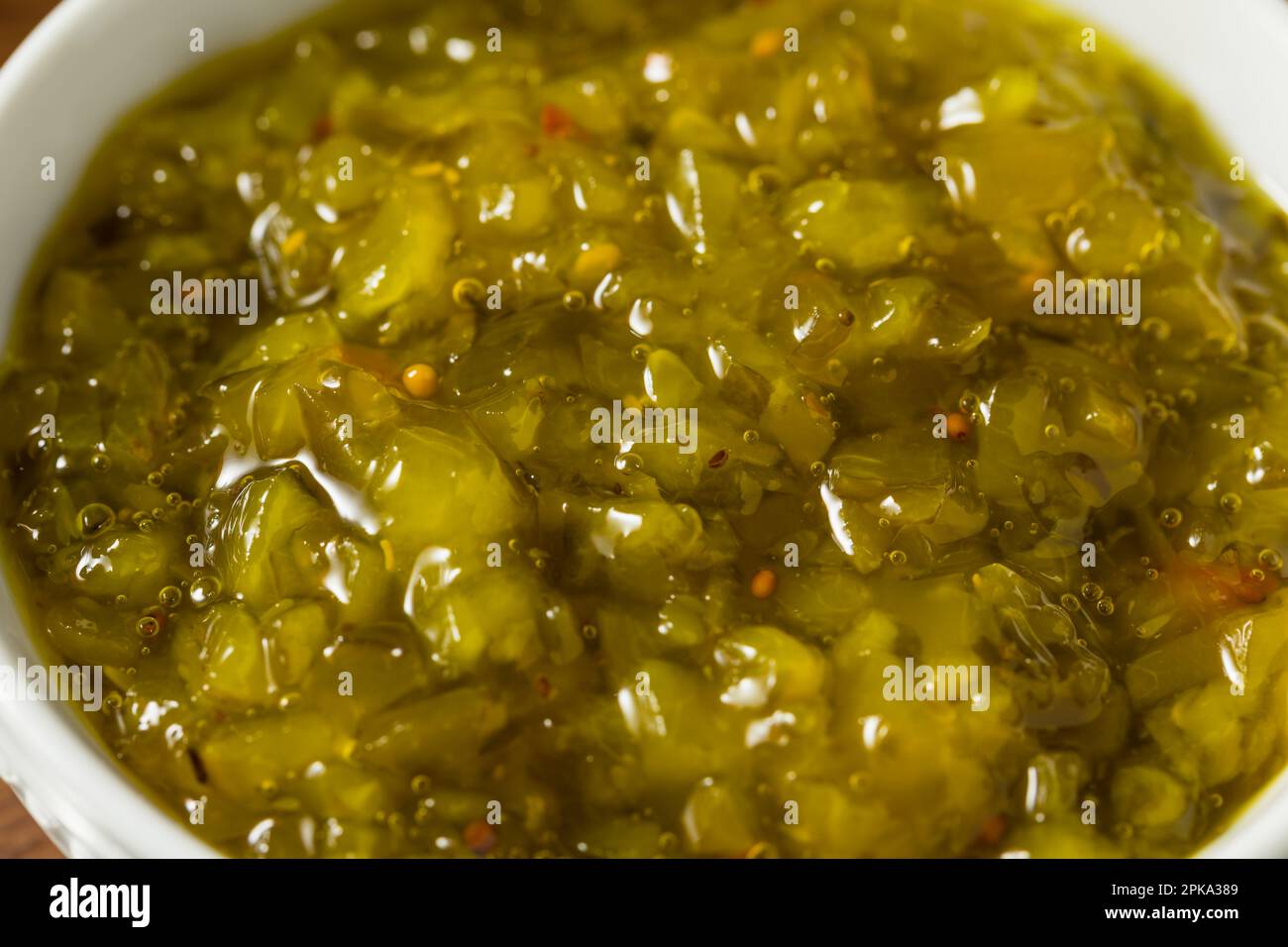 Homemade Sweet Pickle Relish Ready to Use Stock Photo Alamy
