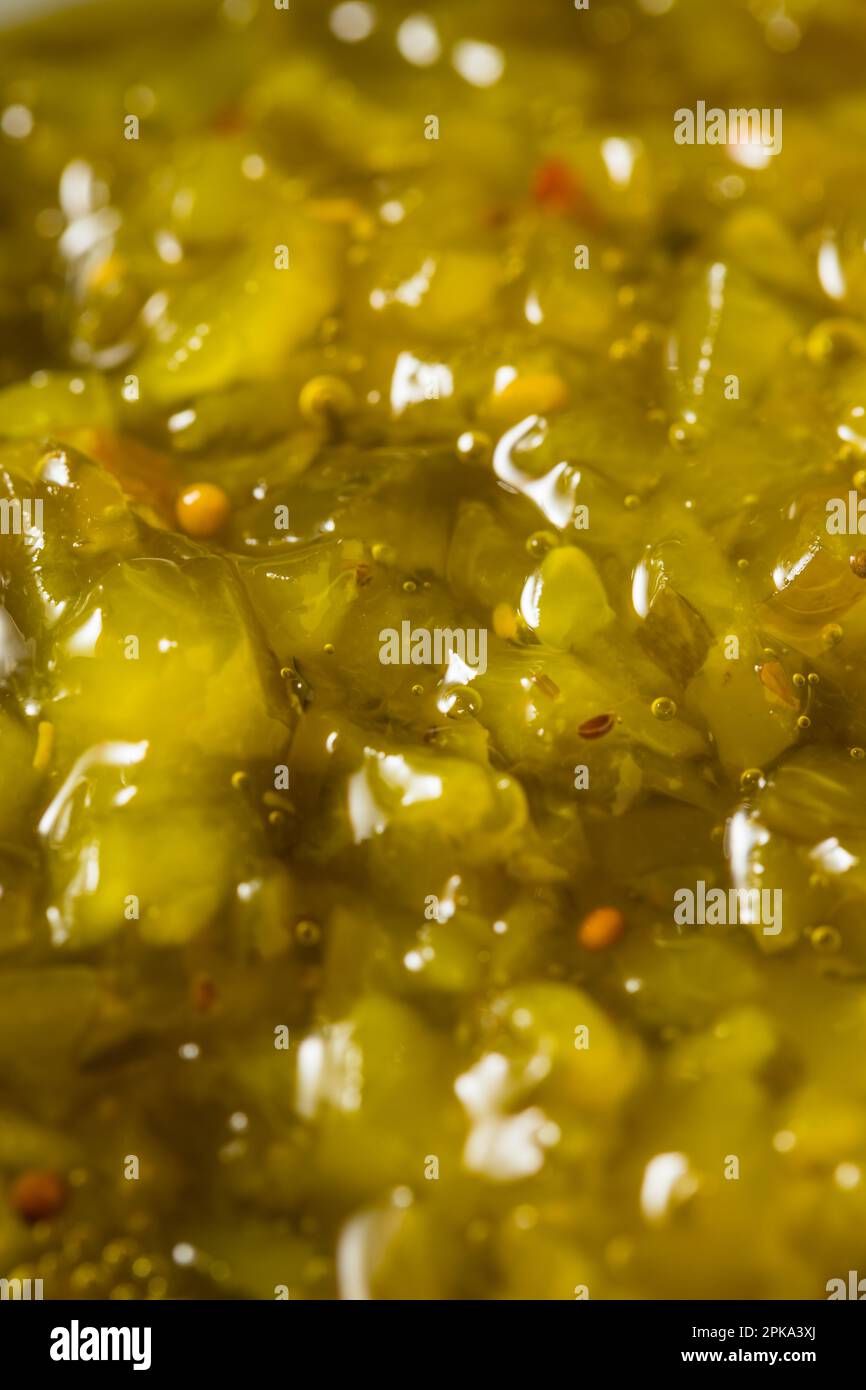 Homemade Sweet Pickle Relish Ready to Use Stock Photo Alamy