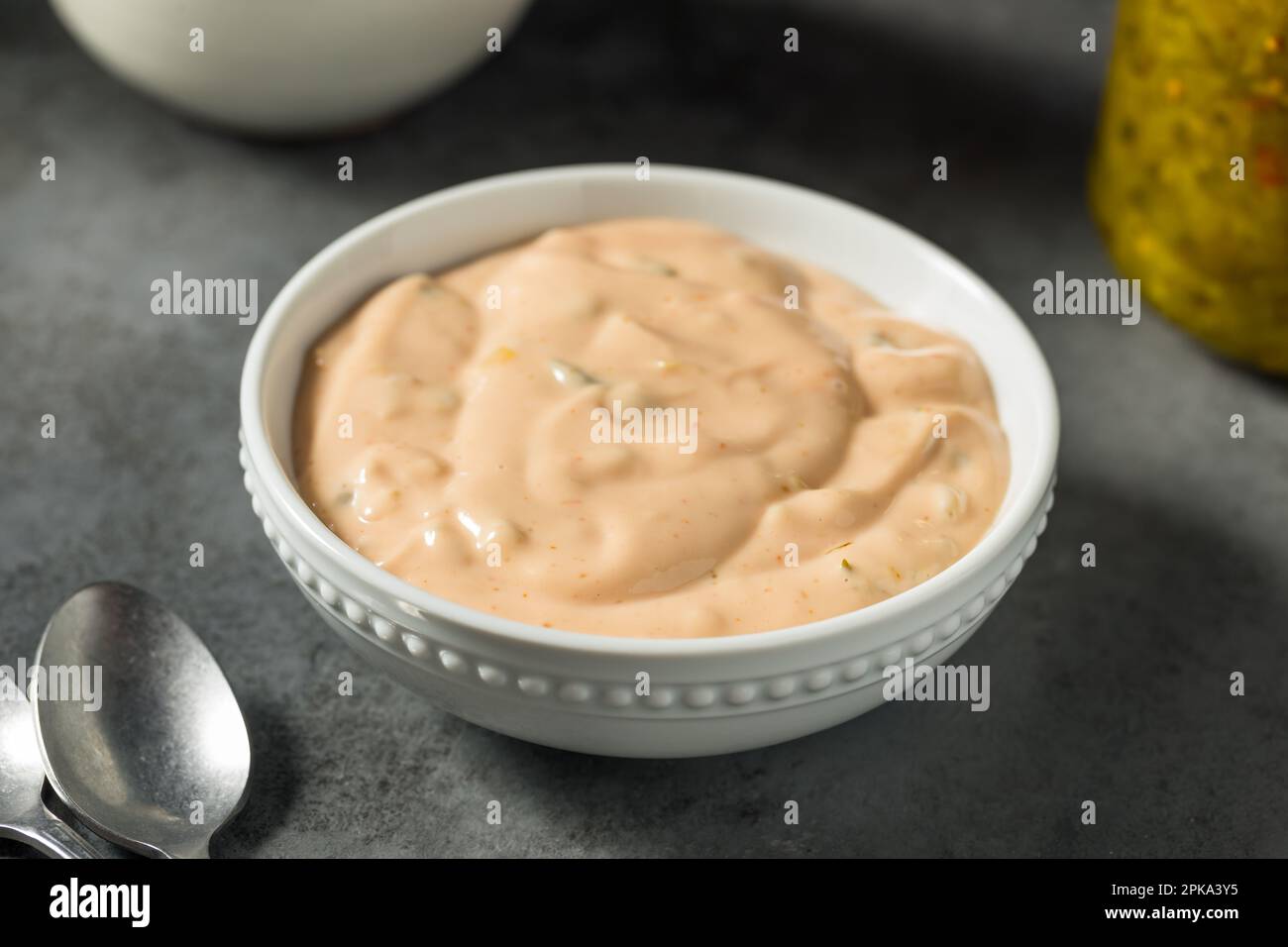 Homemade Burger Special Sauce with Ketchup and Mayo Stock Photo Alamy