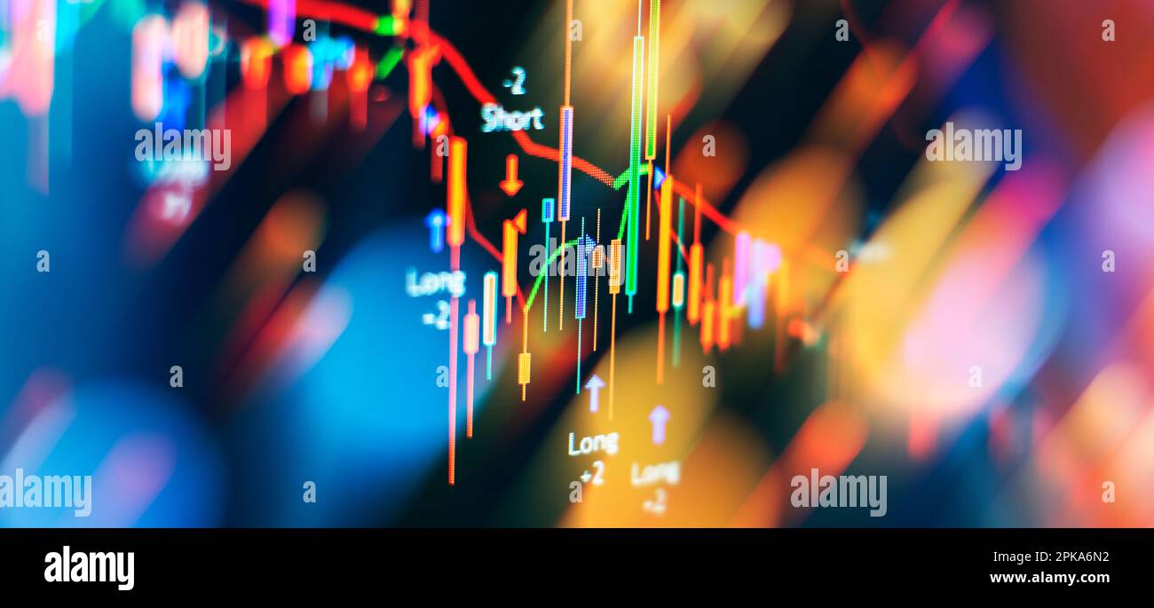 Stock exchange business screen data graph background. Background with ...