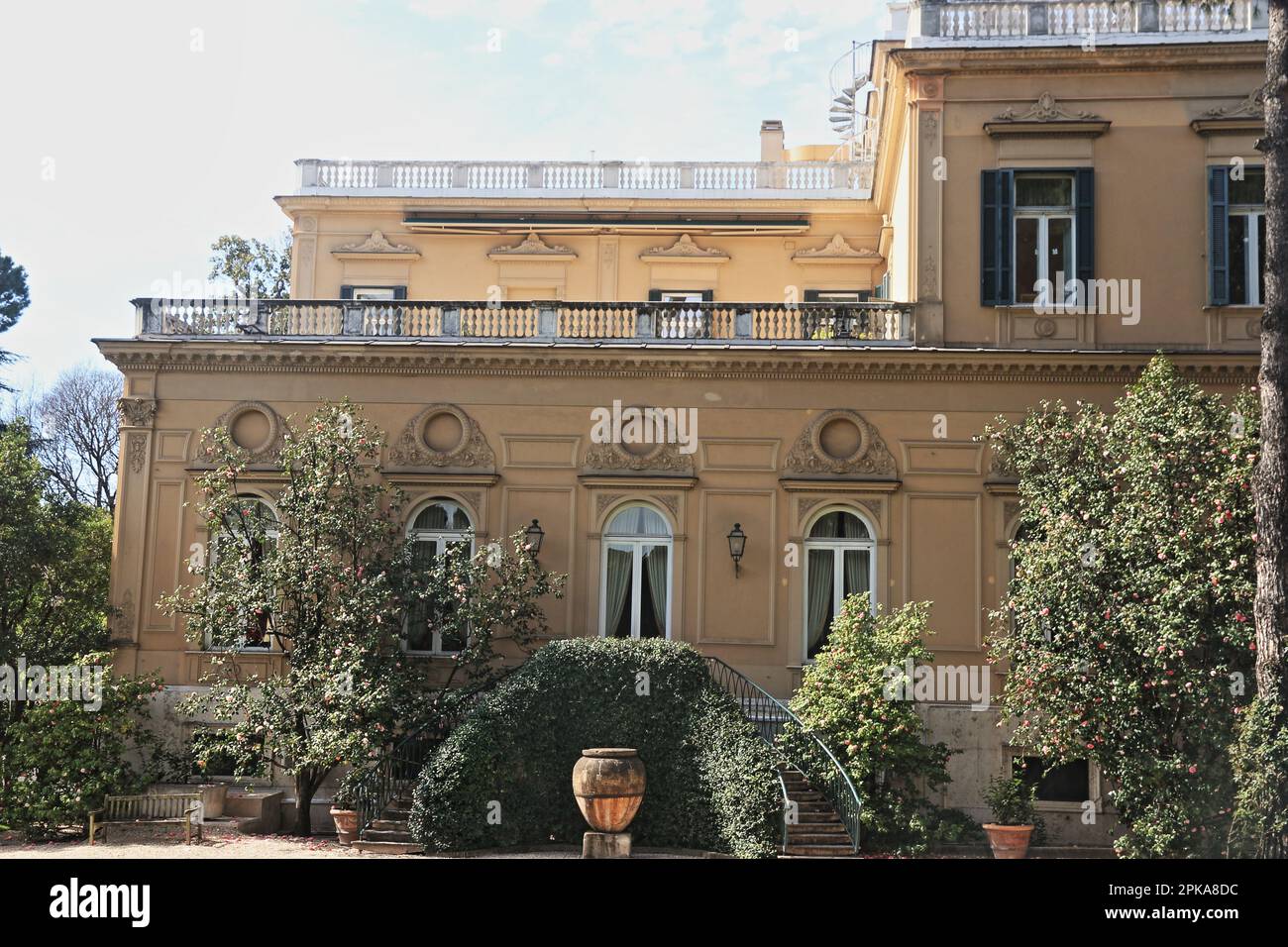 Villa Wolkonsky, the official residence of the British ambassador to Italy in Rome Stock Photo