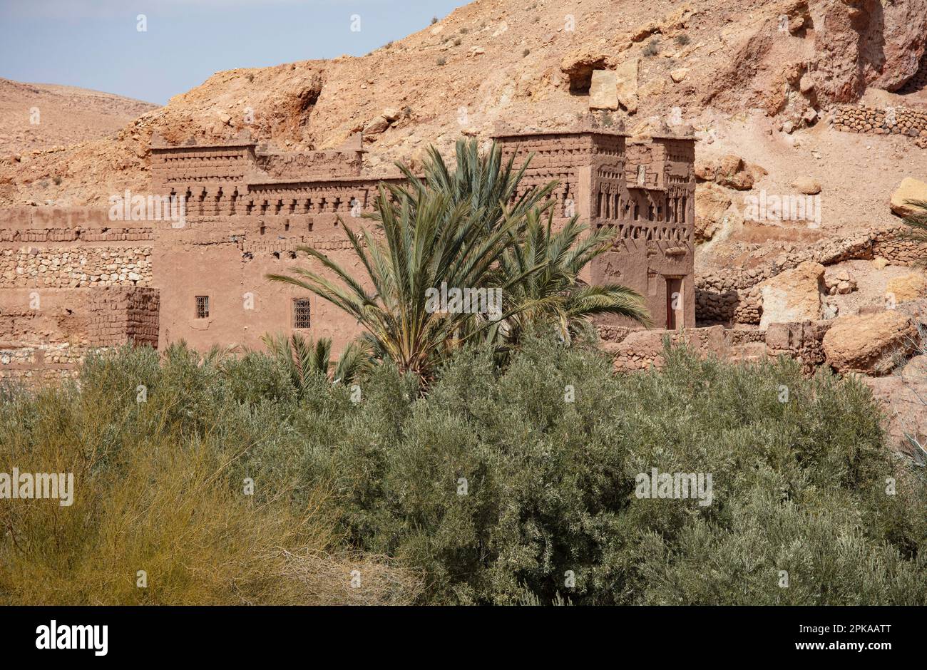Morocco, Ait-Ben-Haddou, fortified city, kasbah, medina, Unesco heritage site Stock Photo