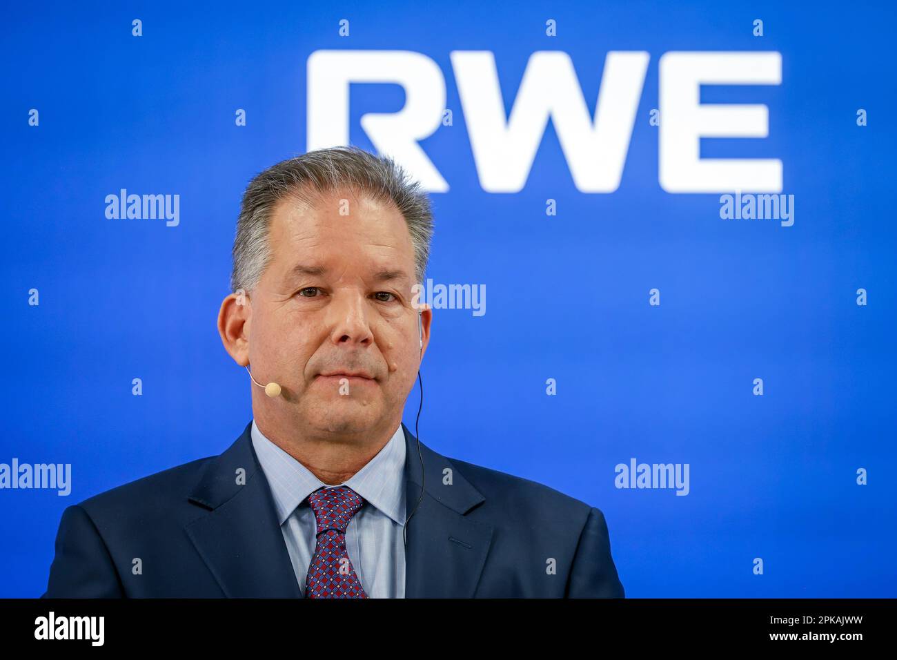 21.03.2023, Germany, North Rhine-Westphalia, Essen - RWE Mark Noyes, CEO of RWE Clean Energy at the RWE Annual Press Conference. 00X230321D021CAROEX.J Stock Photo