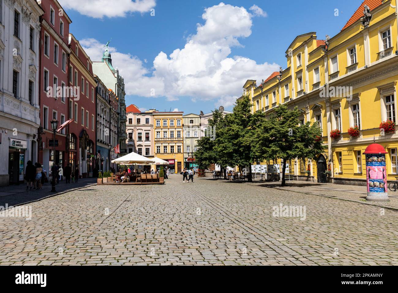 Europe, Poland, Lower Silesia, Swidnica / Schweidnitz, city center Stock Photo
