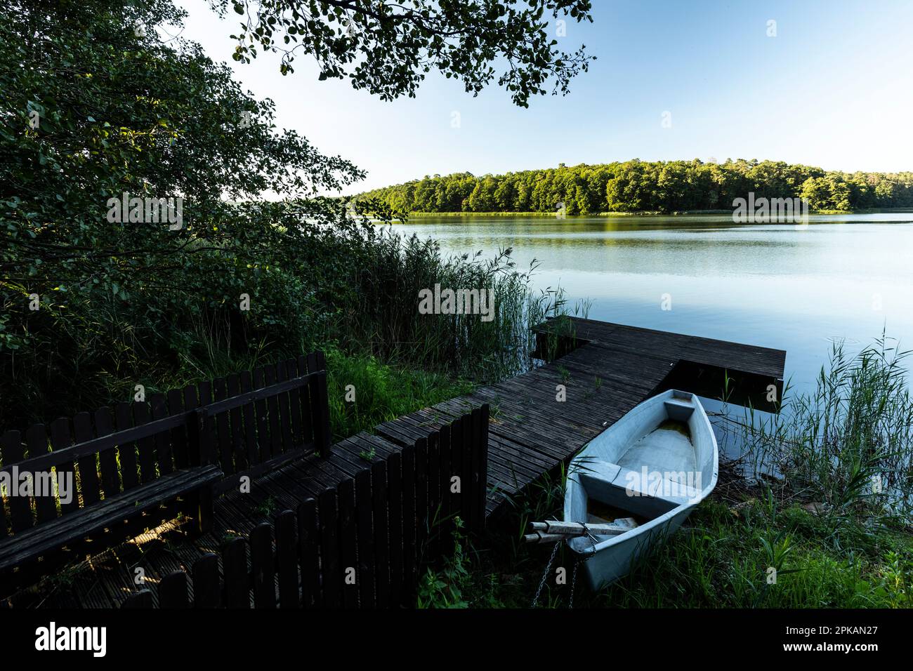 Europe, Poland, Greater Poland, Wielkopolski National Park, Goreckie lake Stock Photo