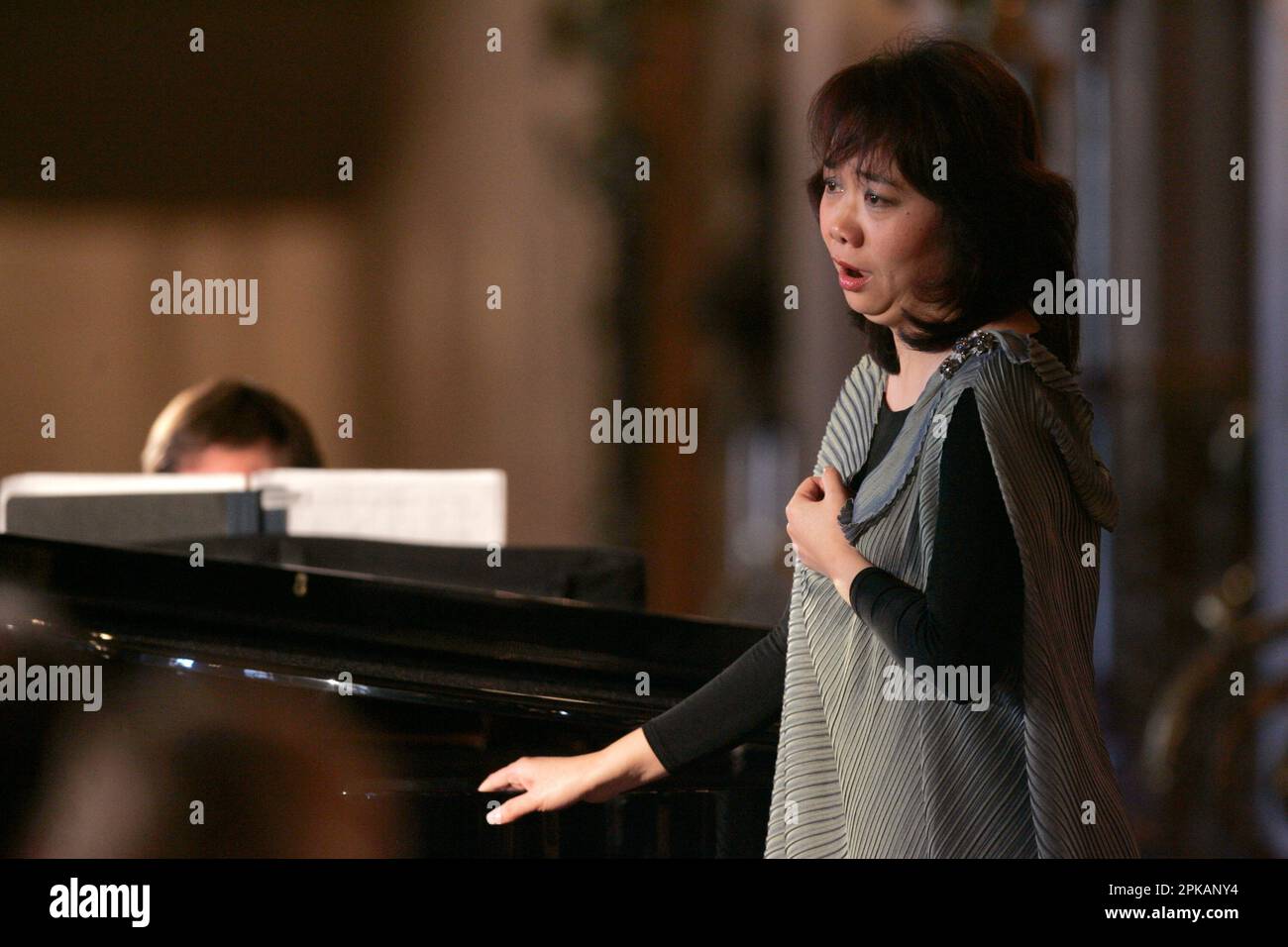 Zheng Cao performs a piece from "The Bonsetter's Daughter" at the San ...