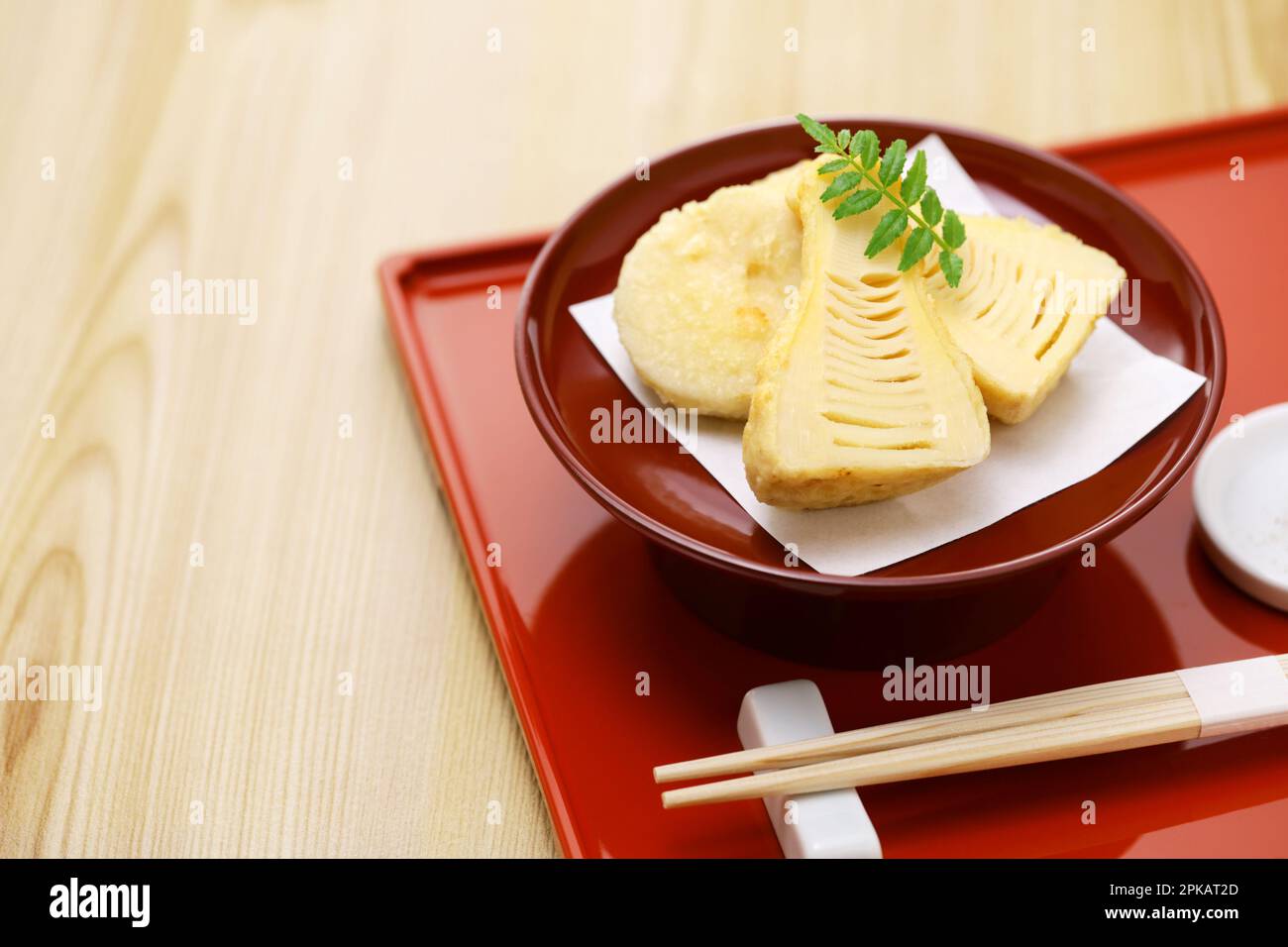 bamboo shoots tempura, Japanese cuisine Stock Photo Alamy