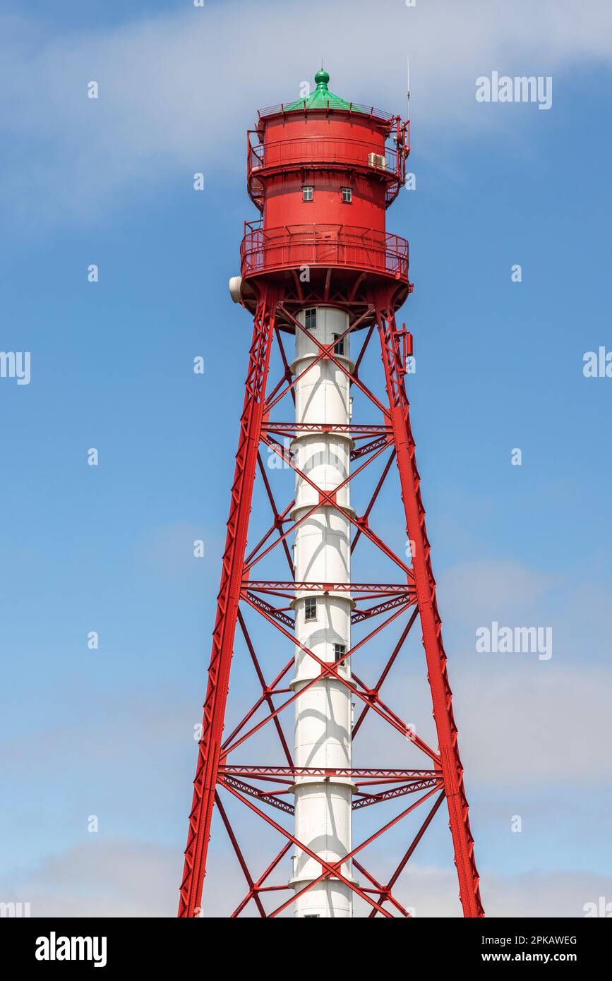 Campener lighthouse, detail, Campen, Krummhörn, East Frisia, Lower Saxony, Germany Stock Photo