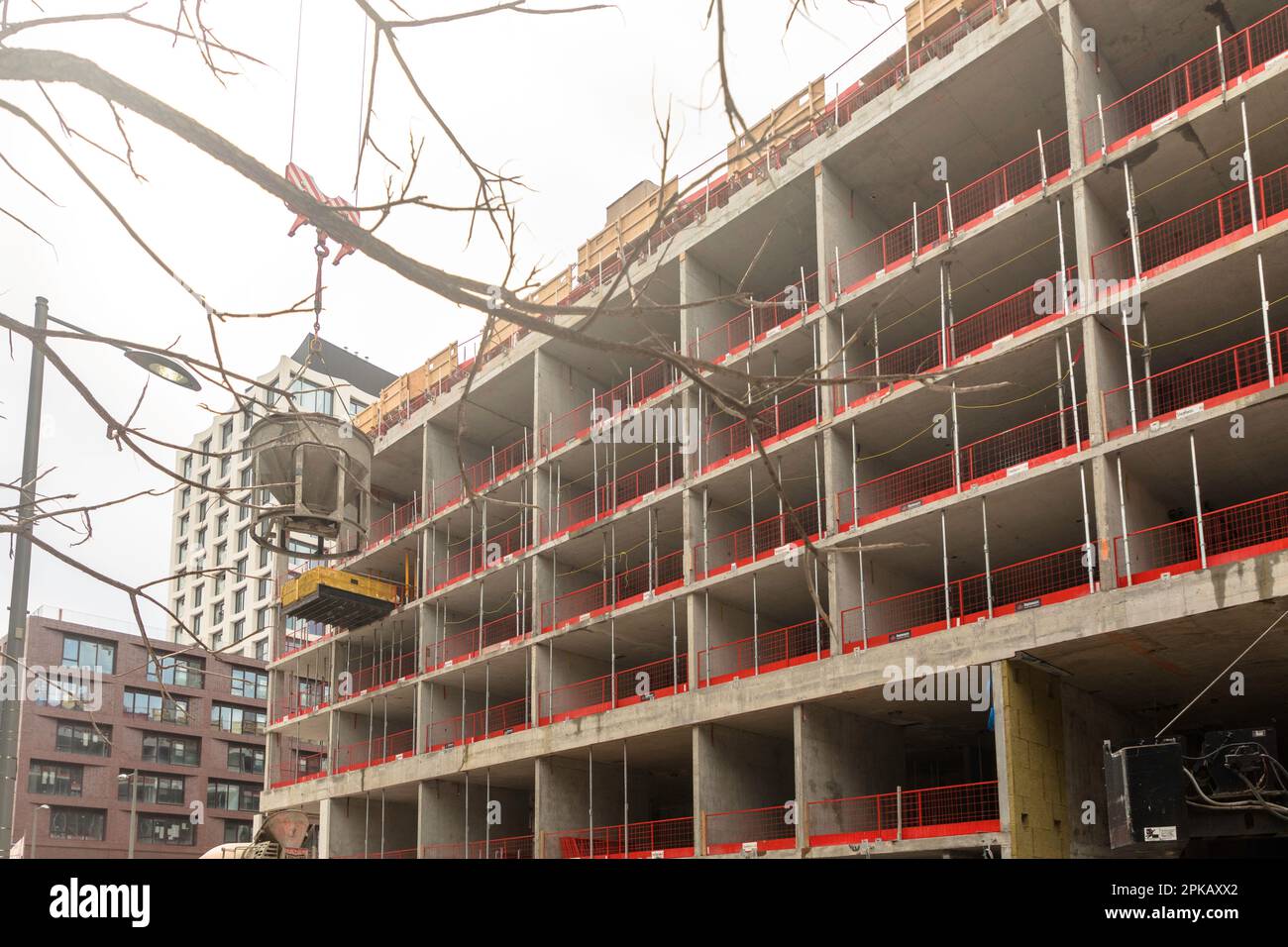 Image showcasing Highrise construction transforms the city skyline amid an ongoing ...
