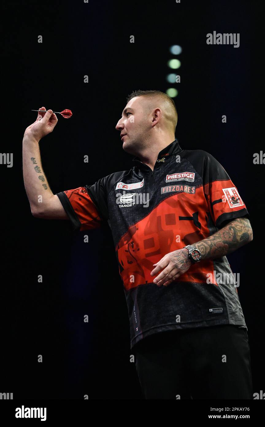 Utilita Arena, Birmingham, UK. 6th Apr, 2023. 2023 PDC Cazoo Premier