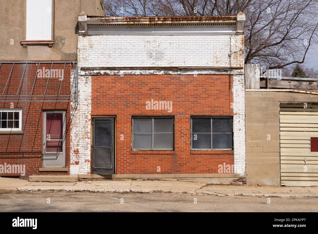 Buda, Illinois United States March 28th, 2023 Downtown building