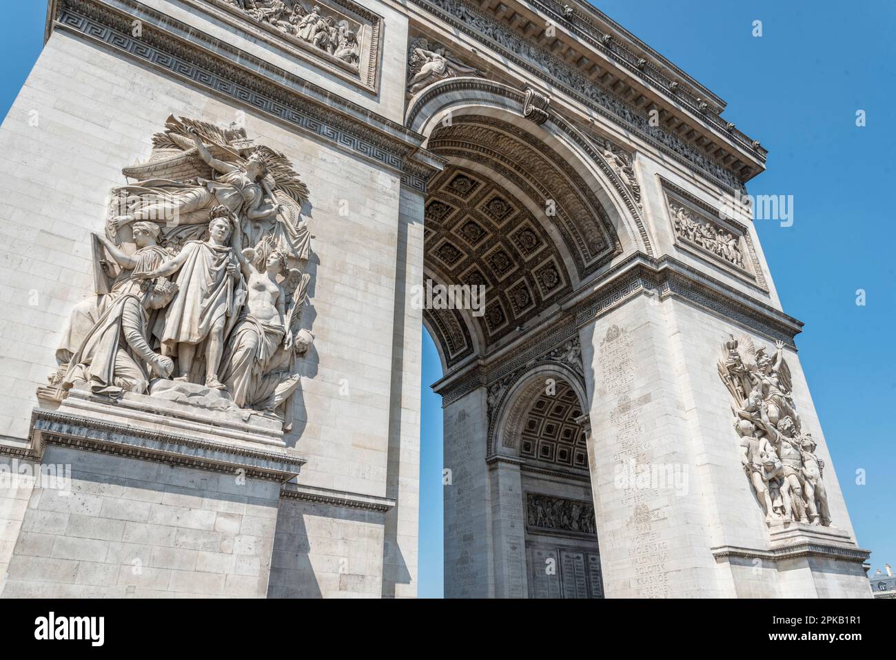 Iconic Arc de Triomphe in Summer in Paris, France Stock Photo - Alamy