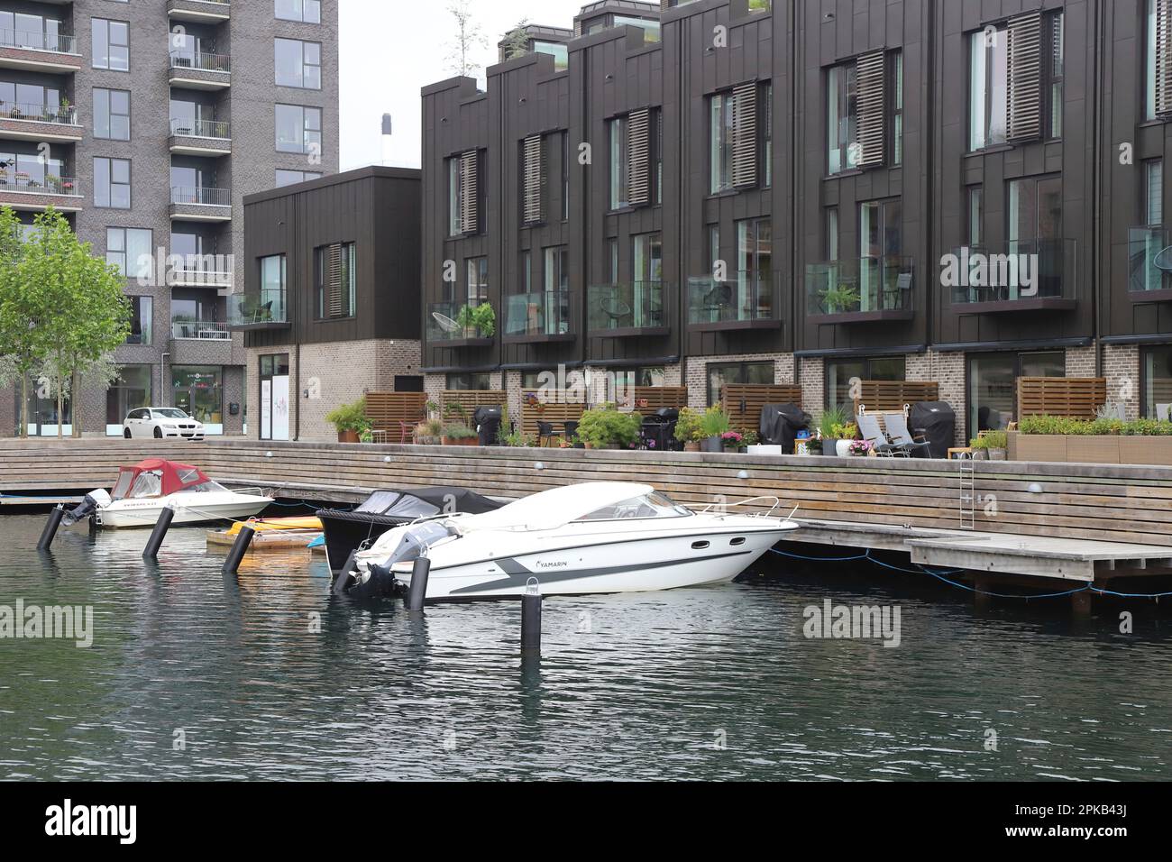 View of Copenhagen, Denmark, waterfront living Stock Photo - Alamy