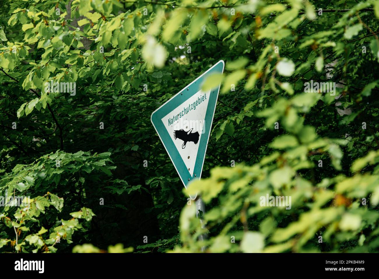Open Sign Nature Sign nature reserve in forest Stock Photo - Alamy