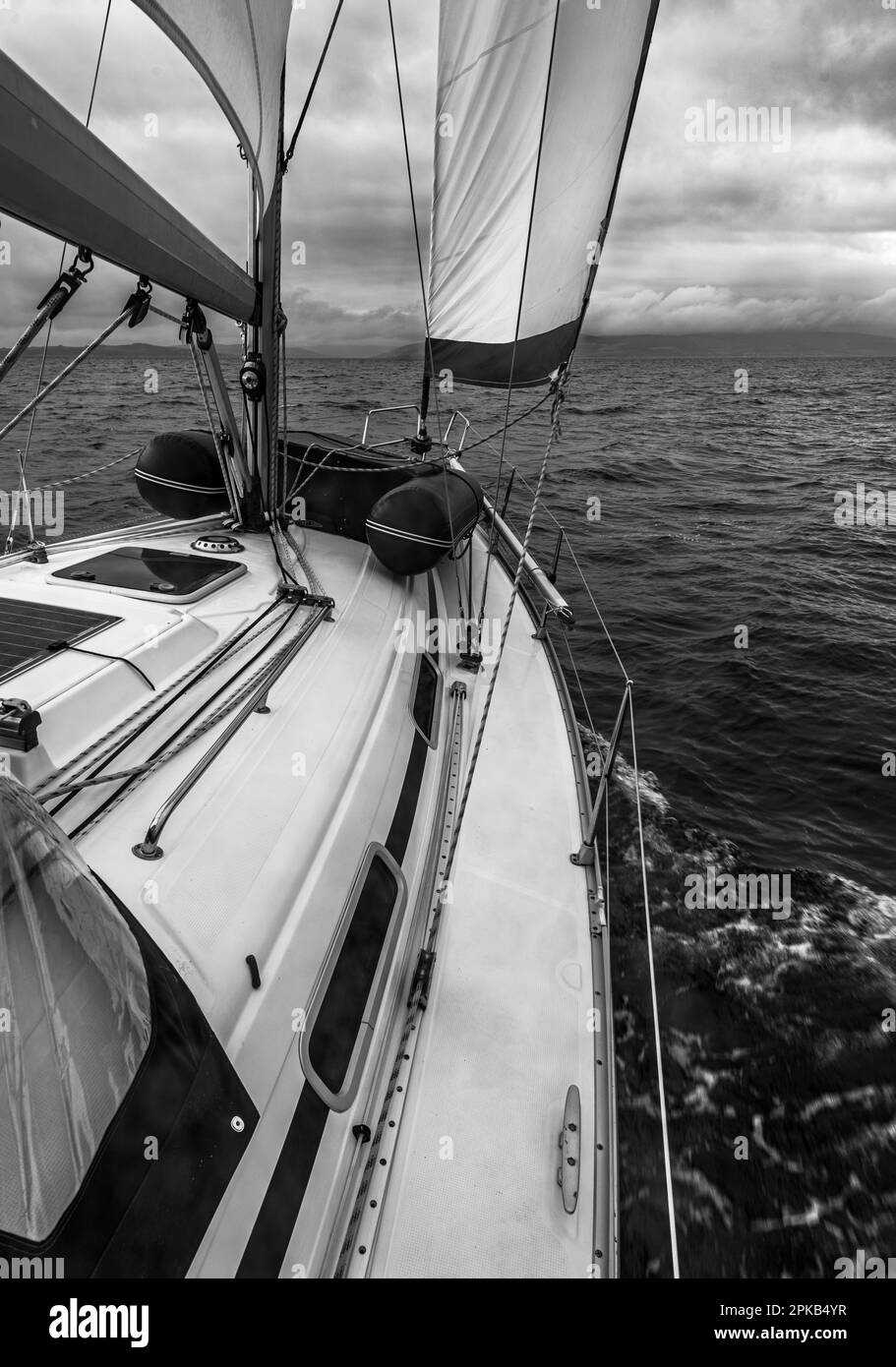 Yacht, Sailing, Largs, West Coast of Scotland Stock Photo Alamy