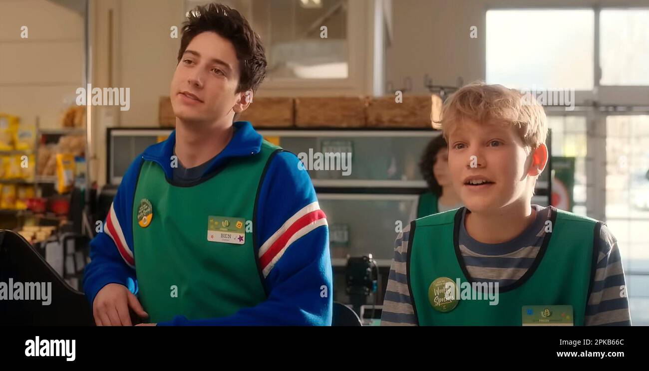 PROM PACT, from left: Milo Manheim, Nolen Dubuc, 2023. © Disney+